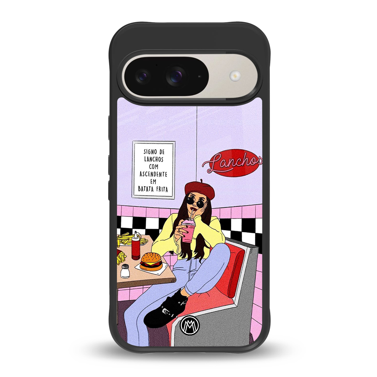 foodie diner back phone cover | glass case for google pixel 9