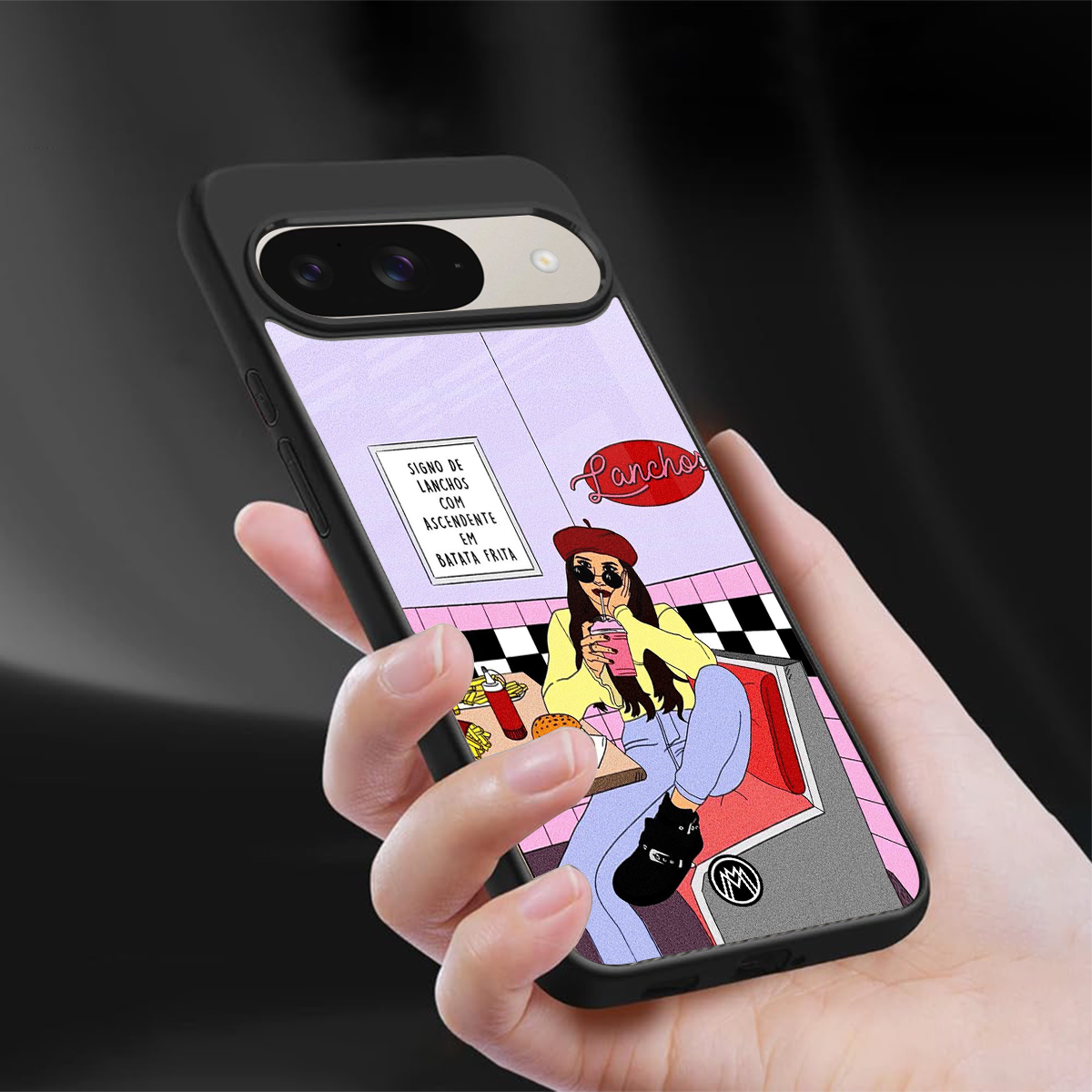 foodie diner back phone cover | glass case for google pixel 9
