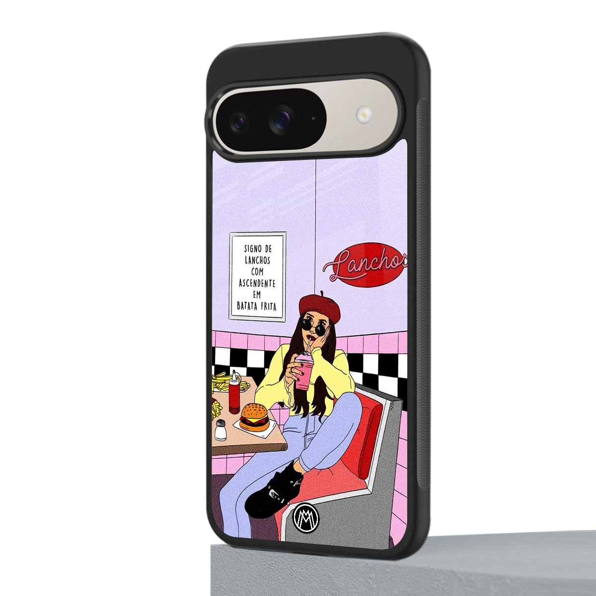 foodie diner back phone cover | glass case for google pixel 9
