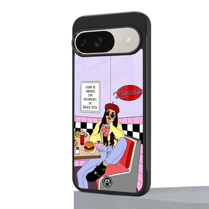 foodie diner back phone cover | glass case for google pixel 9