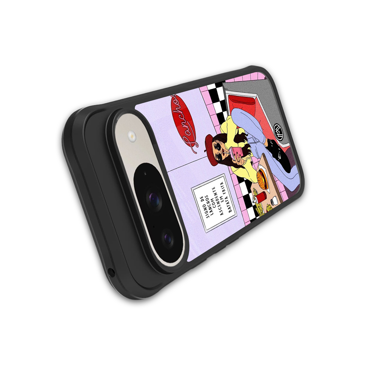 foodie diner back phone cover | glass case for google pixel 9