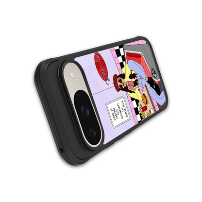 foodie diner back phone cover | glass case for google pixel 9