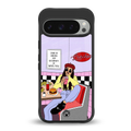 foodie diner back phone cover | glass case for google pixel 9 pro