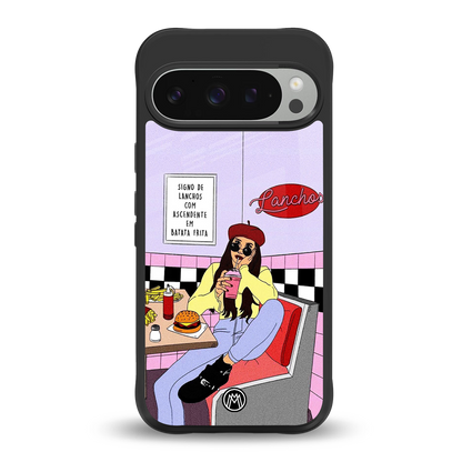 foodie diner back phone cover | glass case for google pixel 9 pro xl
