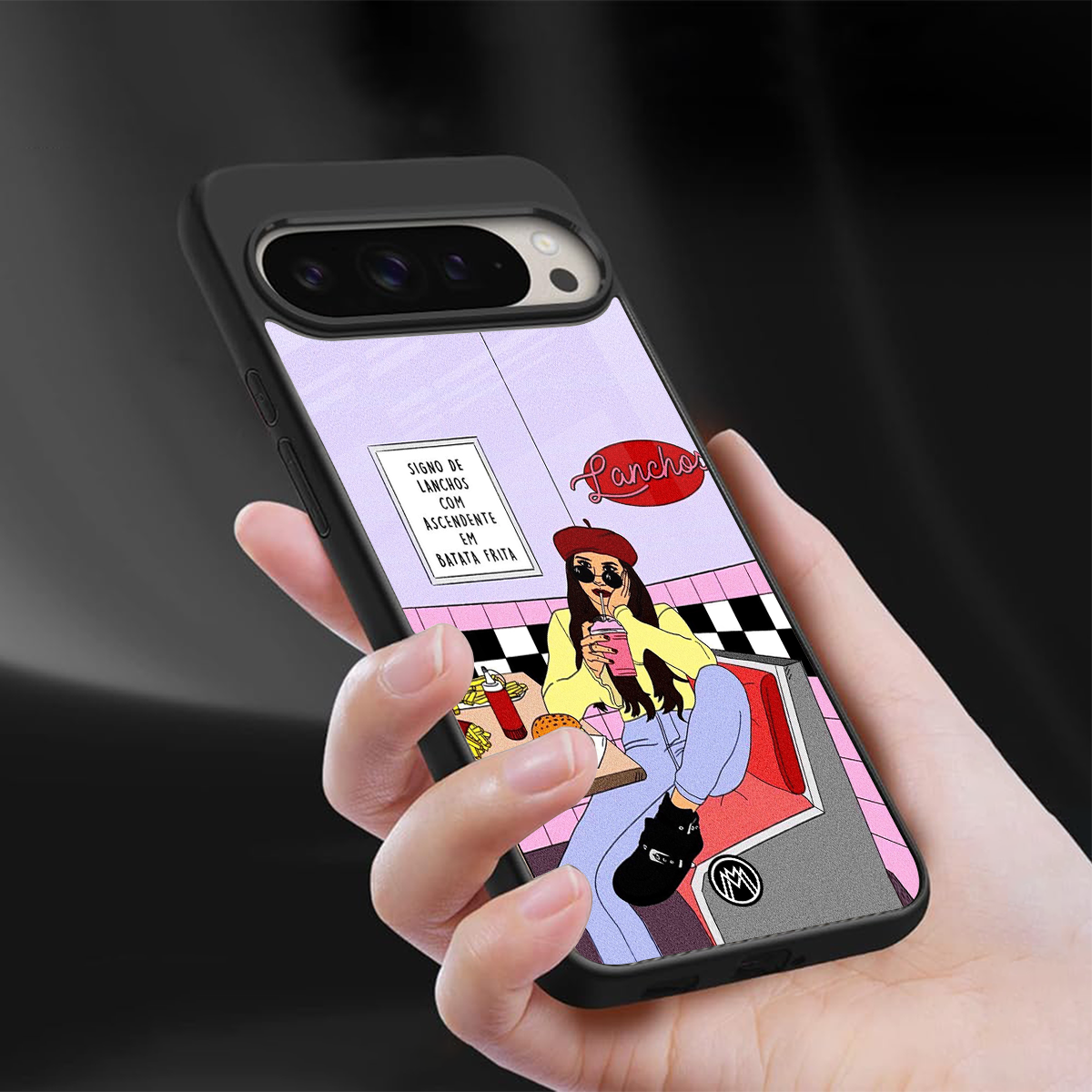 foodie diner back phone cover | glass case for google pixel 9 pro xl