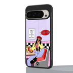 foodie diner back phone cover | glass case for google pixel 9 pro