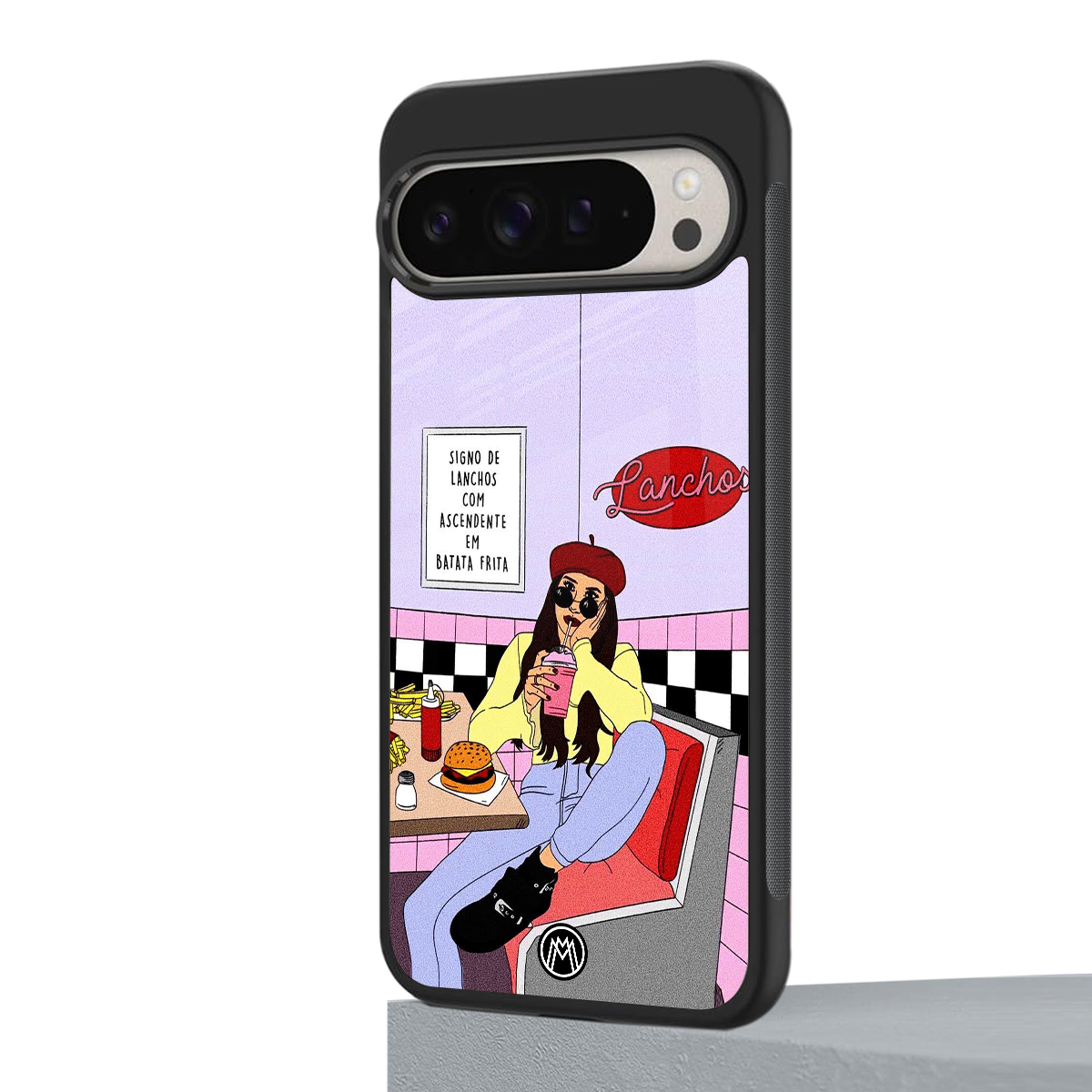 foodie diner back phone cover | glass case for google pixel 9 pro