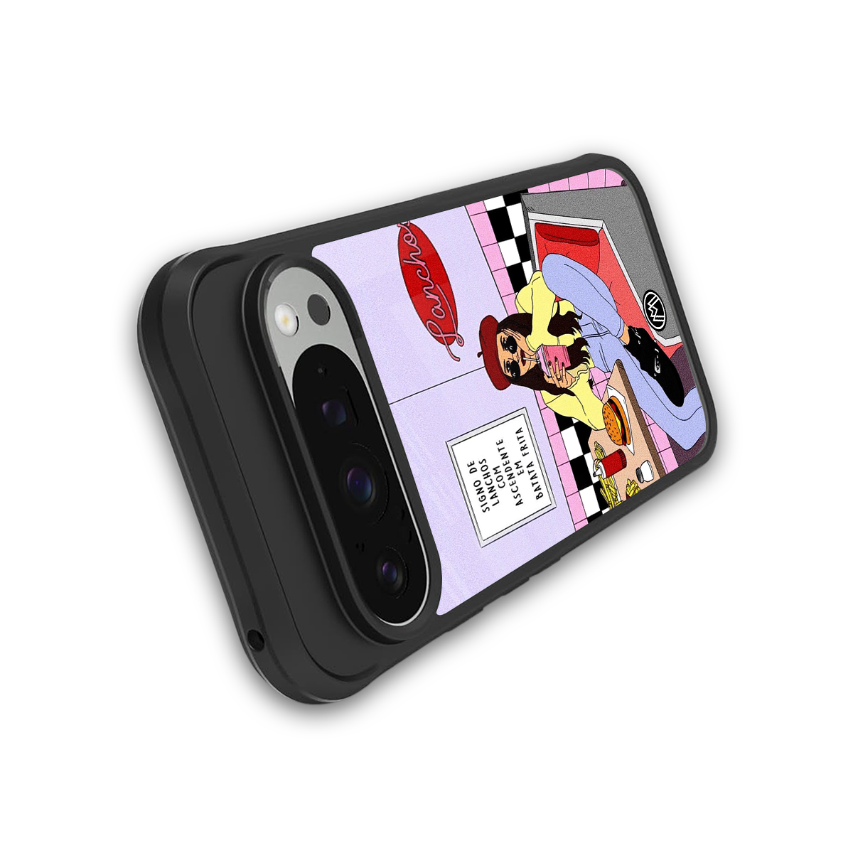 foodie diner back phone cover | glass case for google pixel 9 pro xl