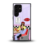 foodie diner back phone cover | glass case for samsung galaxy s23 ultra
