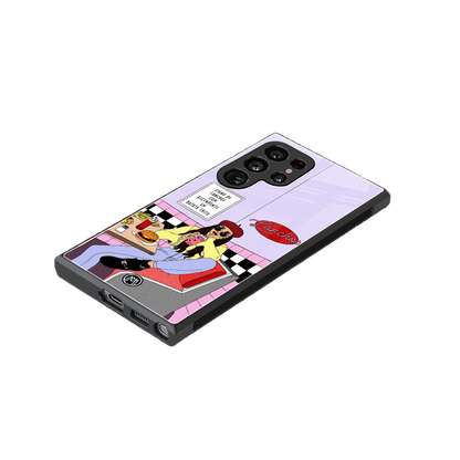 foodie diner back phone cover | glass case for samsung galaxy s24 ultra