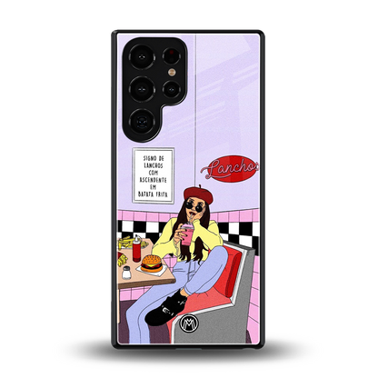 foodie diner back phone cover | glass case for samsung galaxy s25 ultra