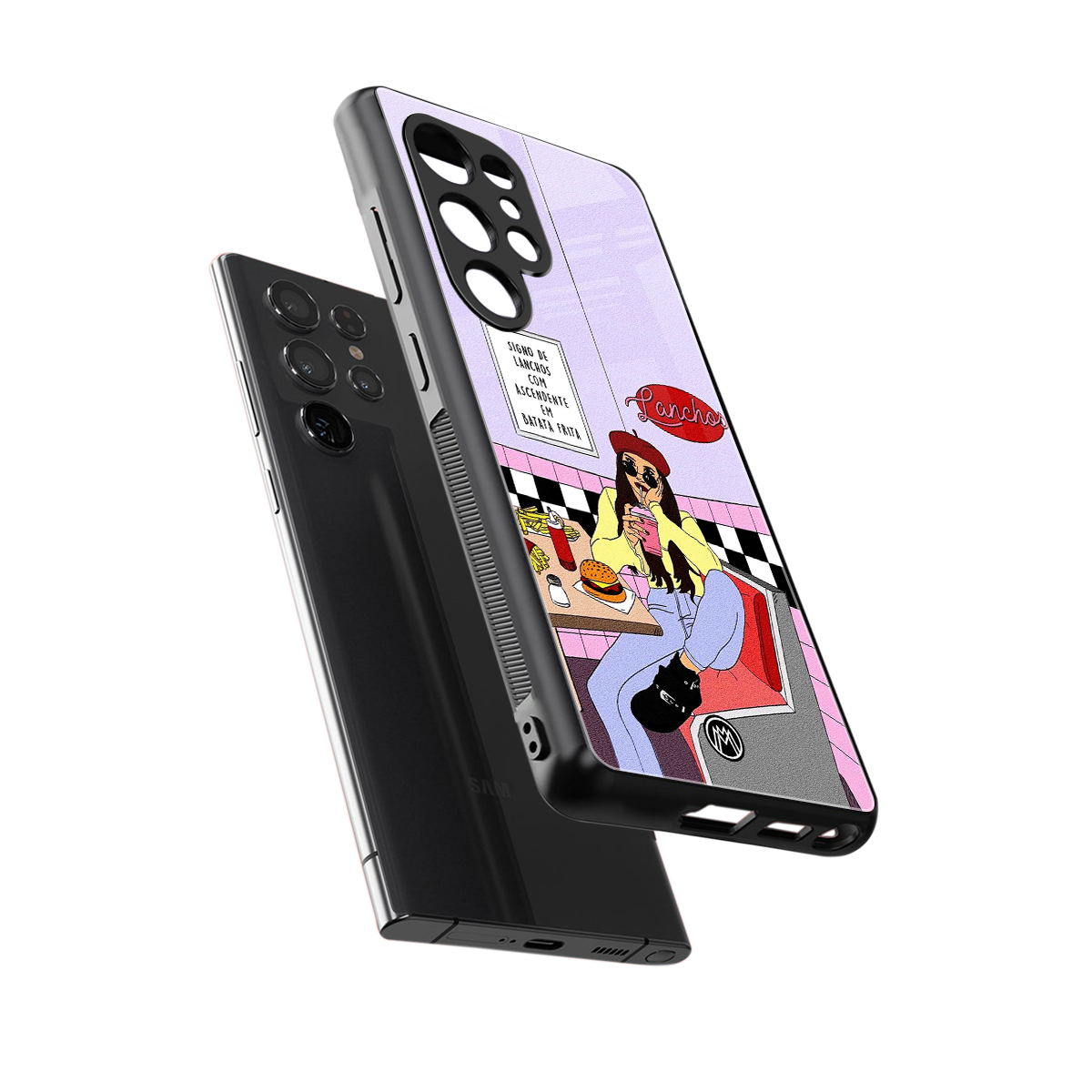 foodie diner back phone cover | glass case for samsung galaxy s25 ultra