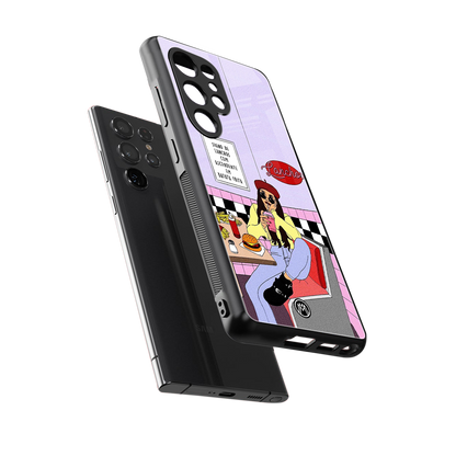 foodie diner back phone cover | glass case for samsung galaxy s25 ultra