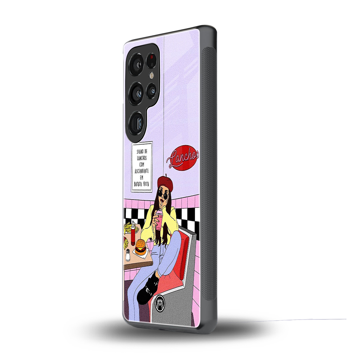 foodie diner back phone cover | glass case for samsung galaxy s25 ultra
