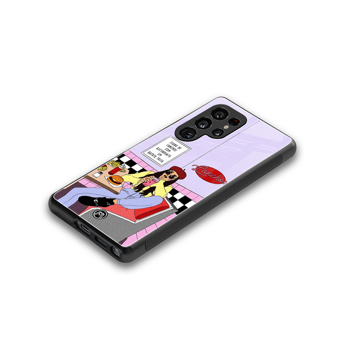 foodie diner back phone cover | glass case for samsung galaxy s25 ultra