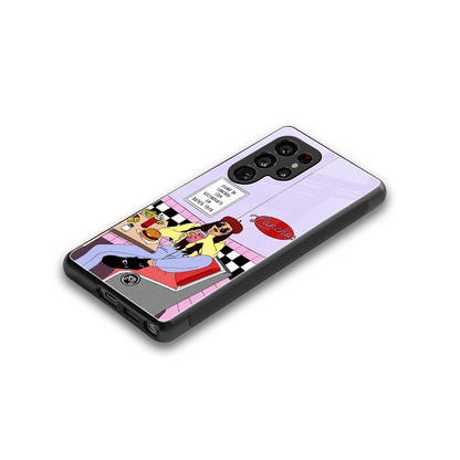 foodie diner back phone cover | glass case for samsung galaxy s25 ultra