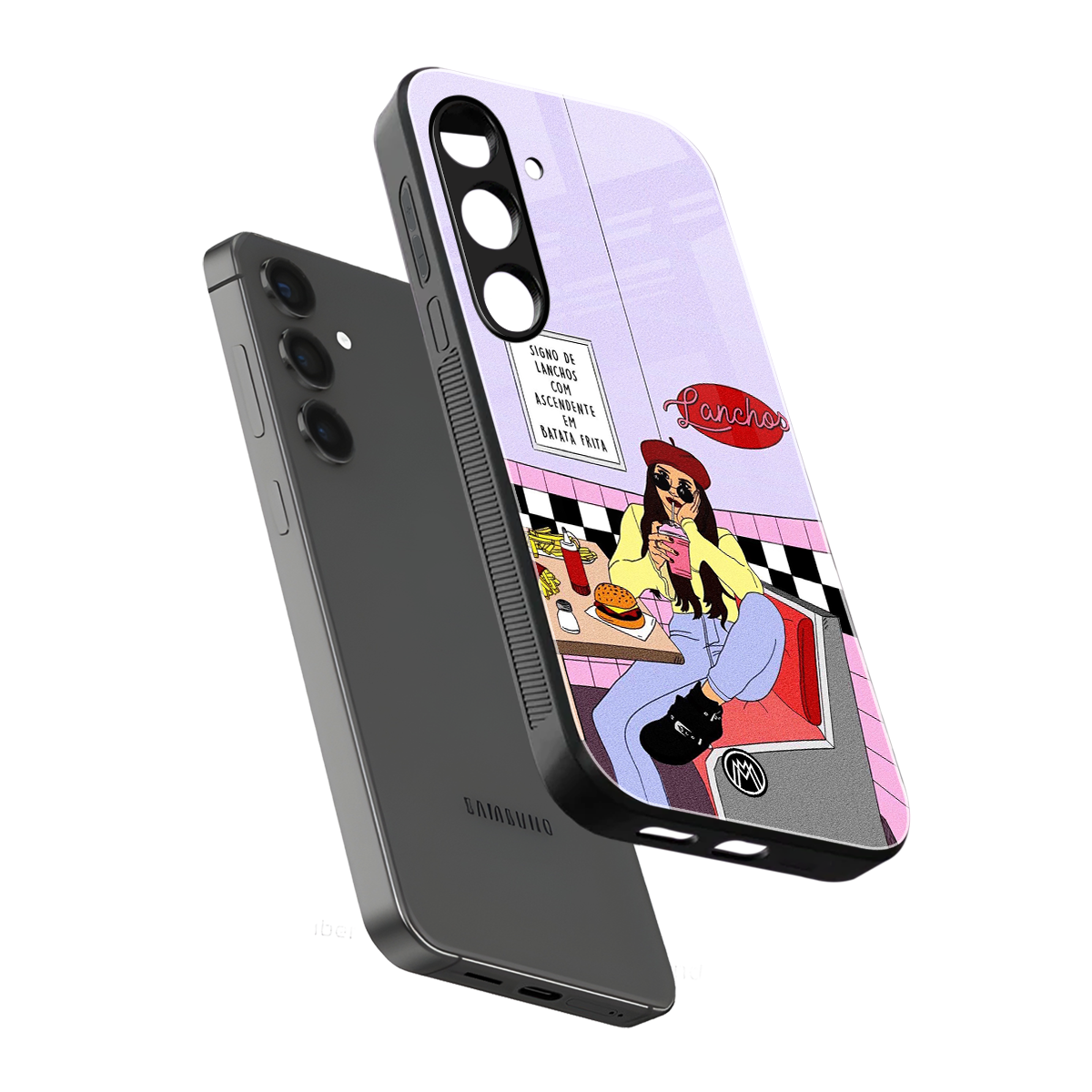foodie diner back phone cover | glass case for samsung galaxy s24 fe