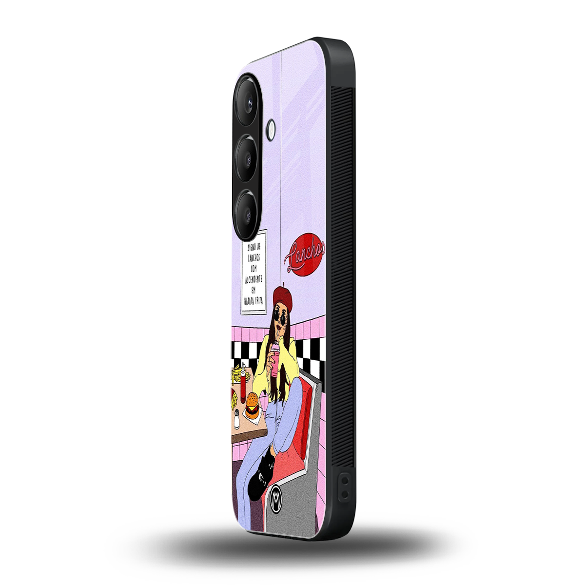 foodie diner back phone cover | glass case for samsung galaxy s24 fe