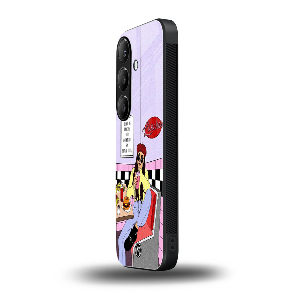 foodie diner back phone cover | glass case for samsung galaxy s24 plus