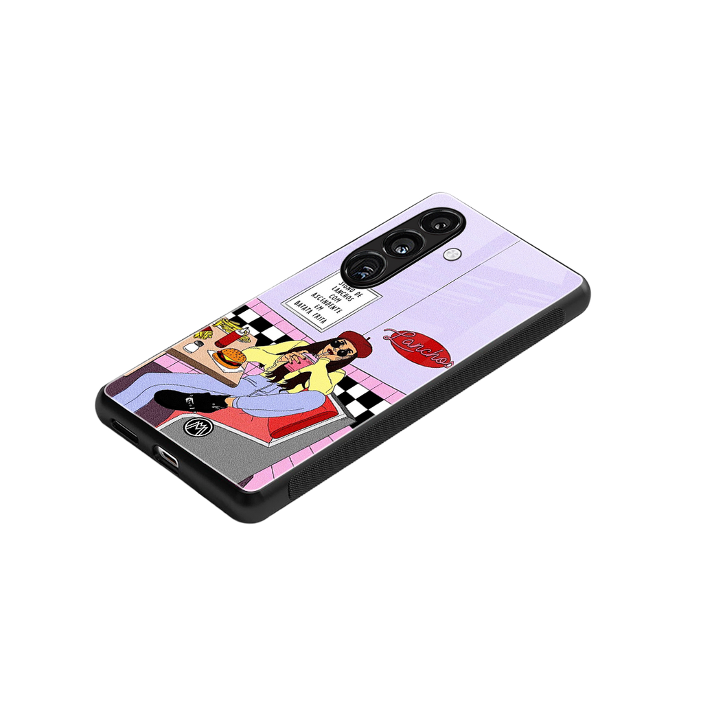 foodie diner back phone cover | glass case for samsung galaxy s24