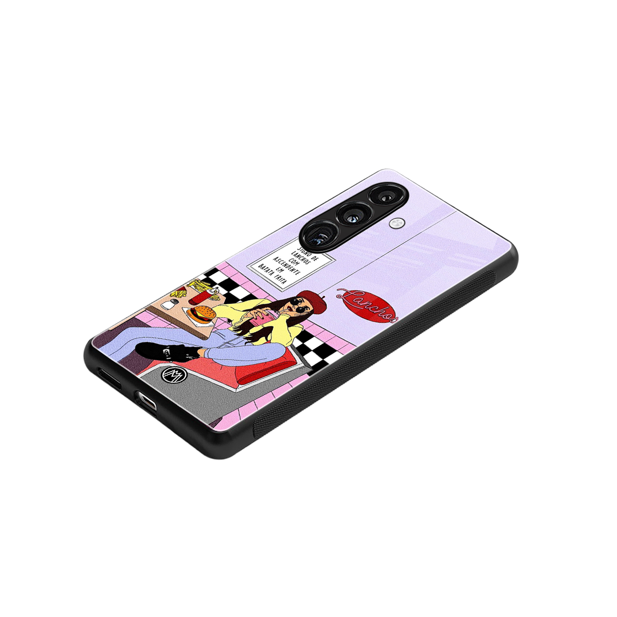 foodie diner back phone cover | glass case for samsung galaxy s24 fe