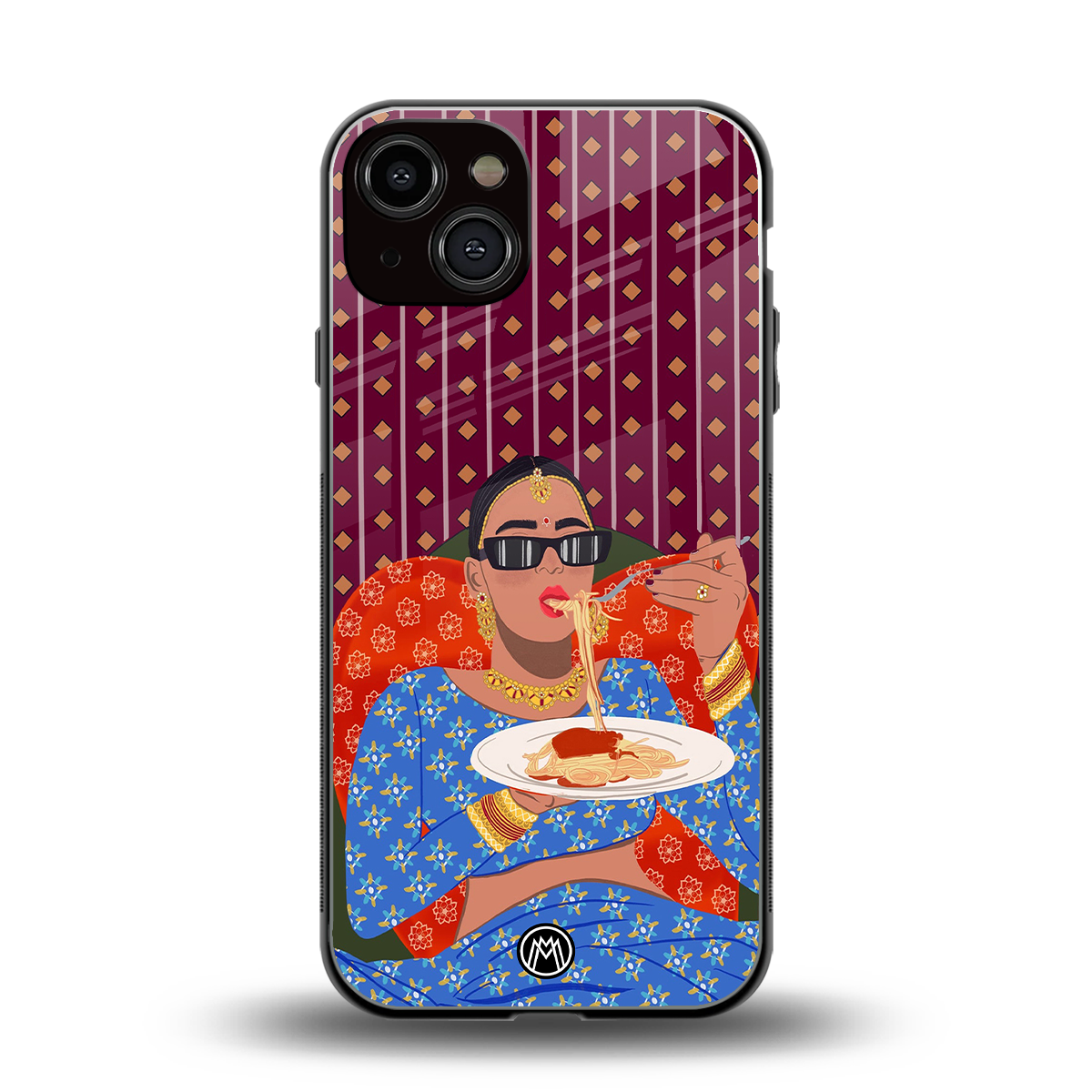 foodie queen back phone cover | glass case for iphone 13