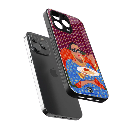 foodie queen back phone cover | glass case for iphone 14 pro max