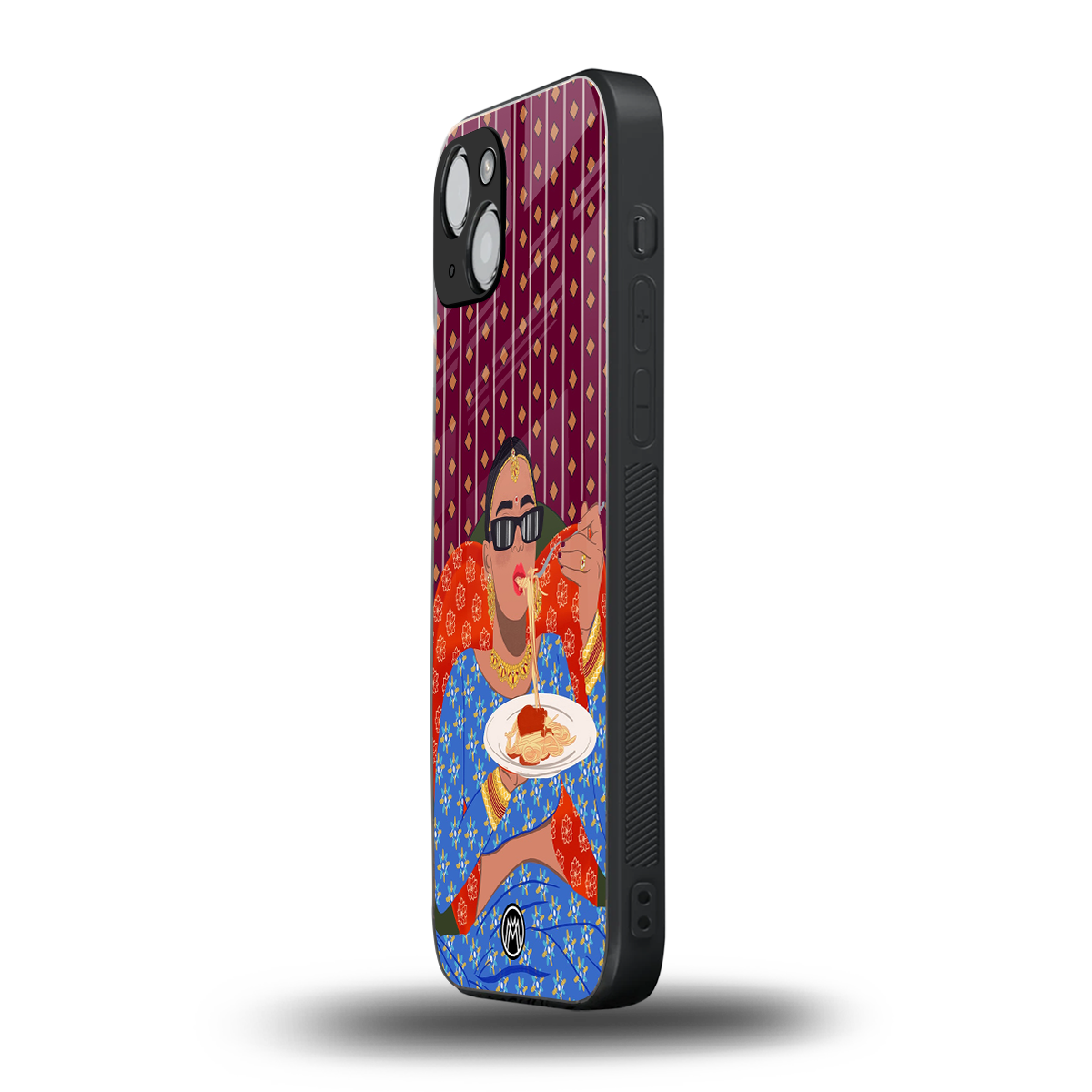 foodie queen back phone cover | glass case for iphone 15