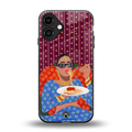 foodie queen back phone cover | glass case for iphone 16 plus