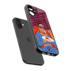 foodie queen back phone cover | glass case for iphone 16 plus