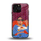 foodie queen back phone cover | glass case for iphone 16 pro max