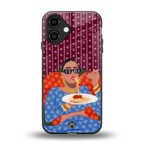 foodie queen back phone cover | glass case for iphone 16