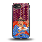foodie queen back phone cover | glass case for iphone 16e