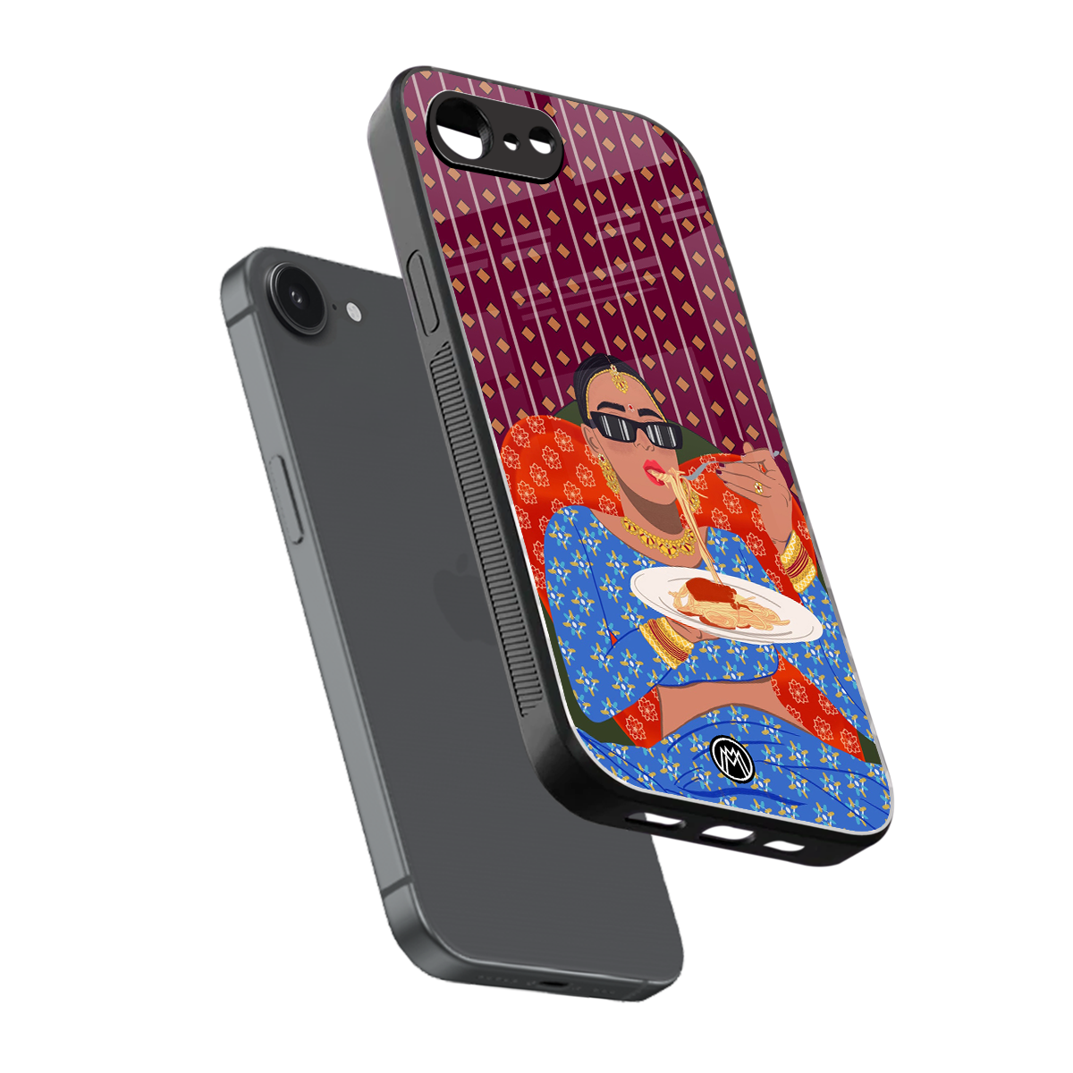 foodie queen back phone cover | glass case for iphone 16e