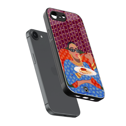 foodie queen back phone cover | glass case for iphone 16e