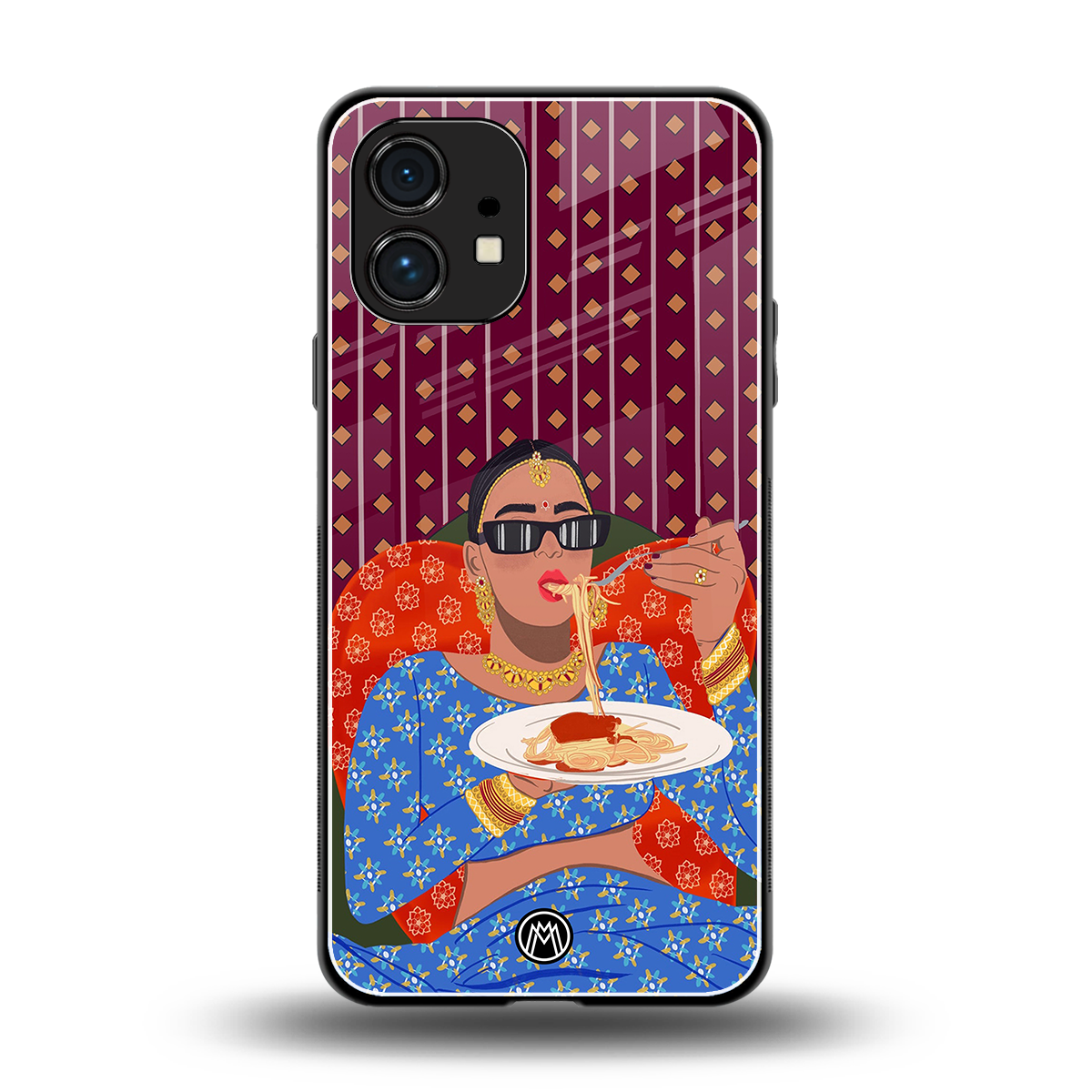foodie queen back phone cover | glass case for nothing phone 1
