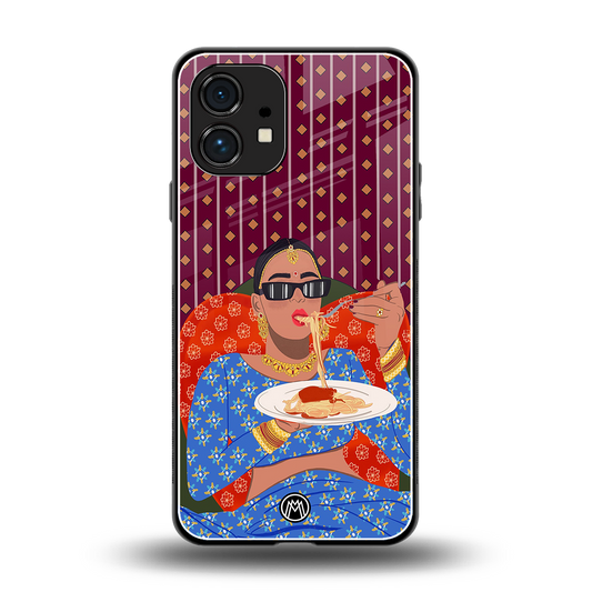 foodie queen back phone cover | glass case for nothing phone 1