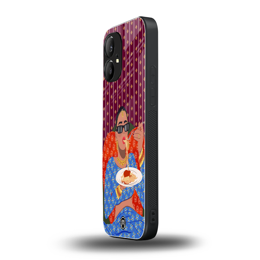 foodie queen back phone cover | glass case for nothing phone 1