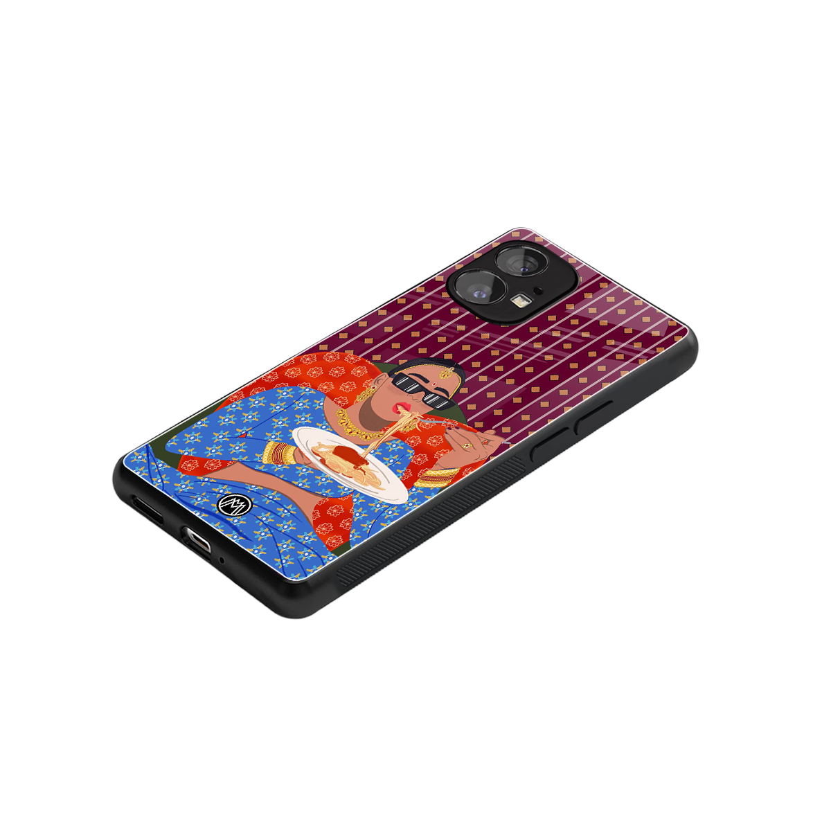 foodie queen back phone cover | glass case for nothing phone 1
