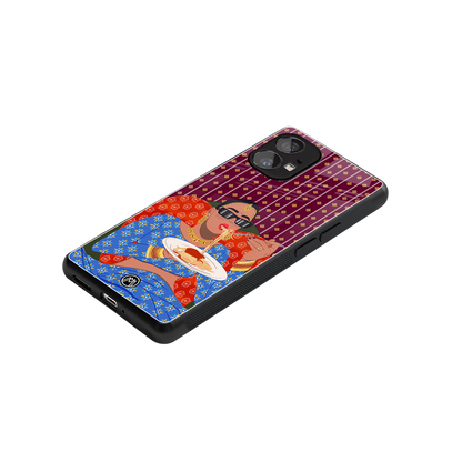 foodie queen back phone cover | glass case for nothing phone 1