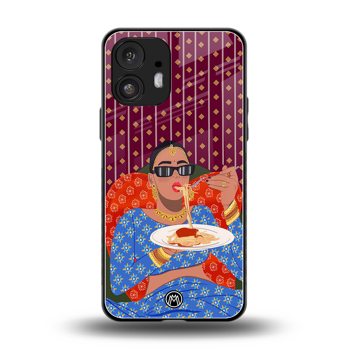 foodie queen back phone cover | glass case for nothing phone 2