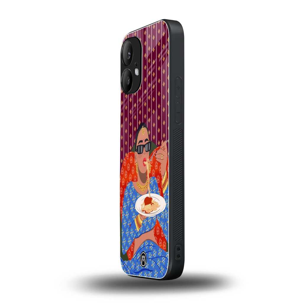 foodie queen back phone cover | glass case for nothing phone 2