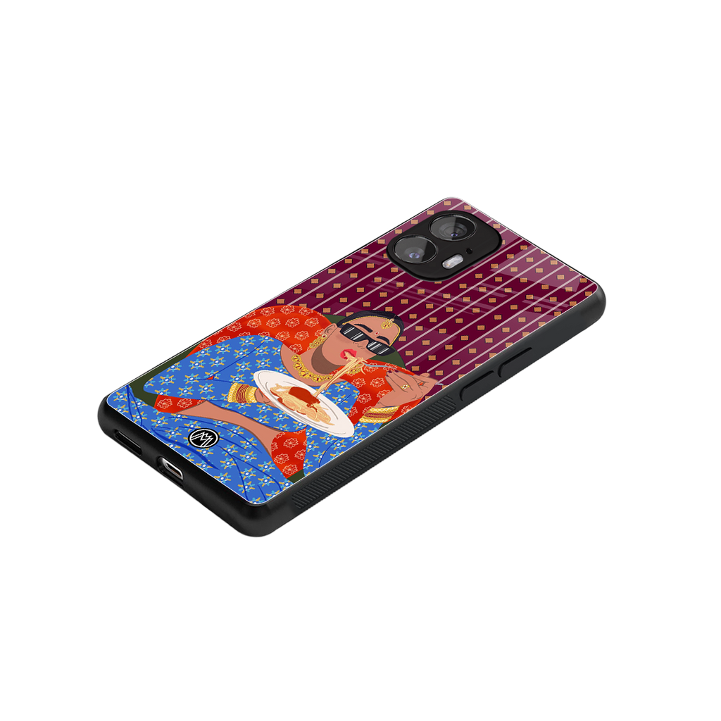 foodie queen back phone cover | glass case for nothing phone 2