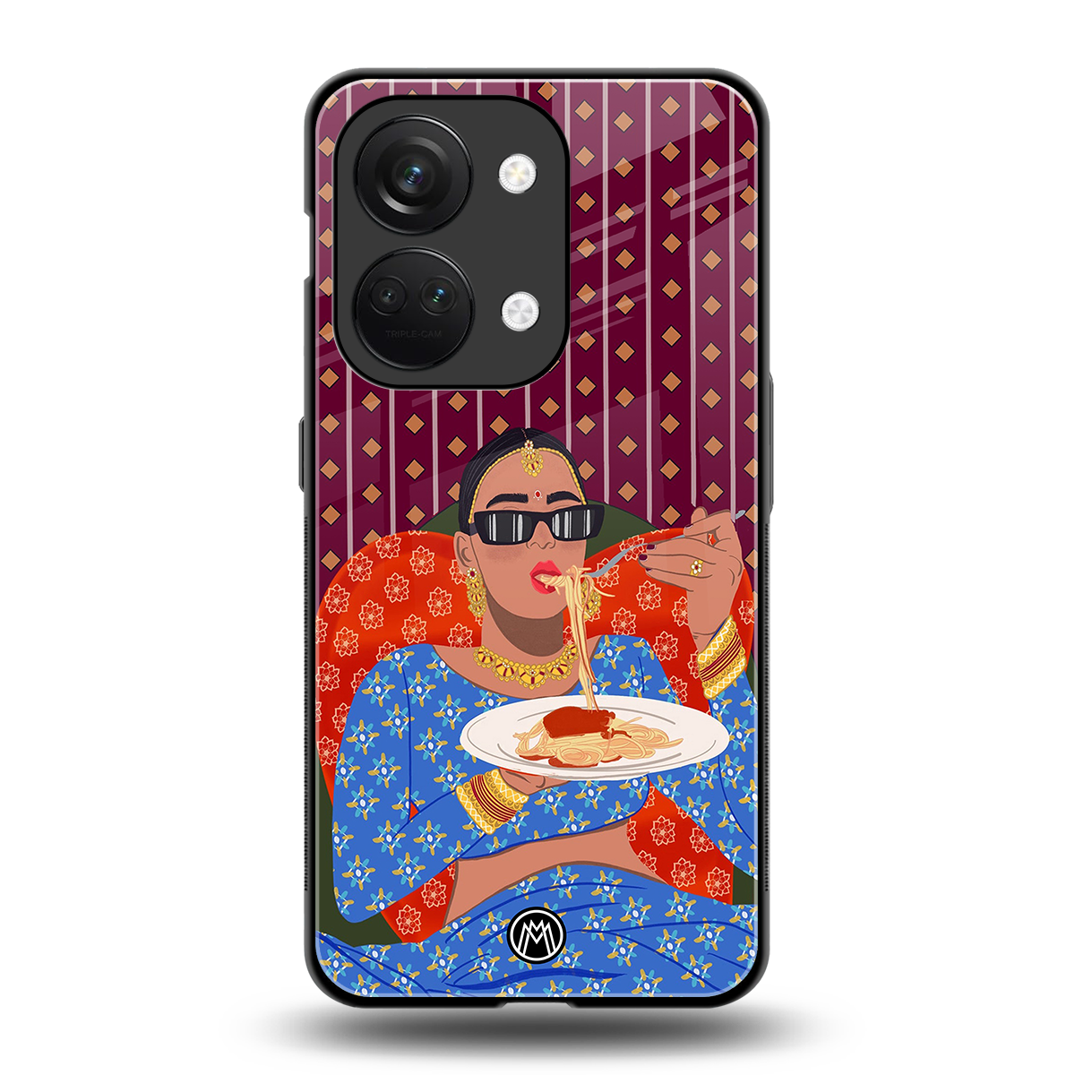 foodie queen back phone cover | glass case for oneplus nord 3