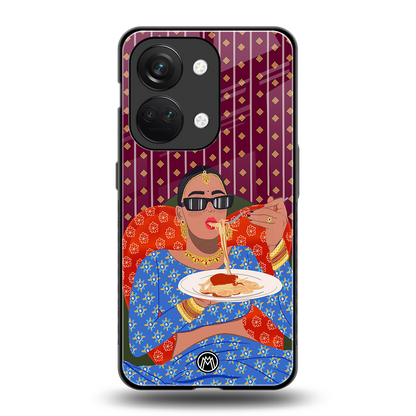 foodie queen back phone cover | glass case for oneplus nord 3