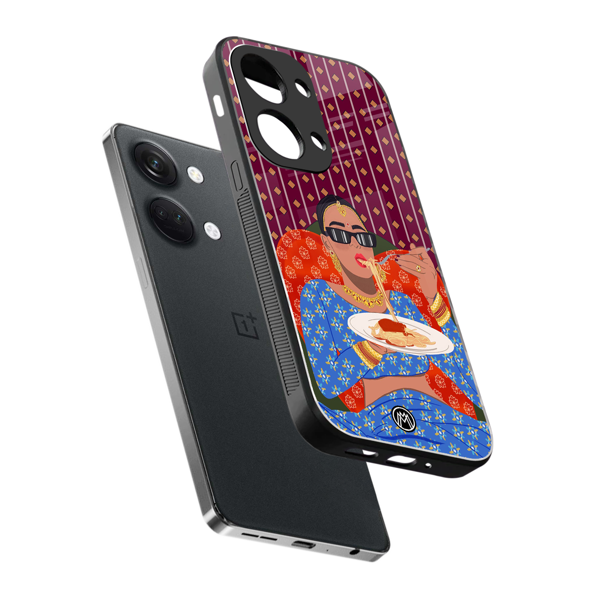 foodie queen back phone cover | glass case for oneplus nord 3