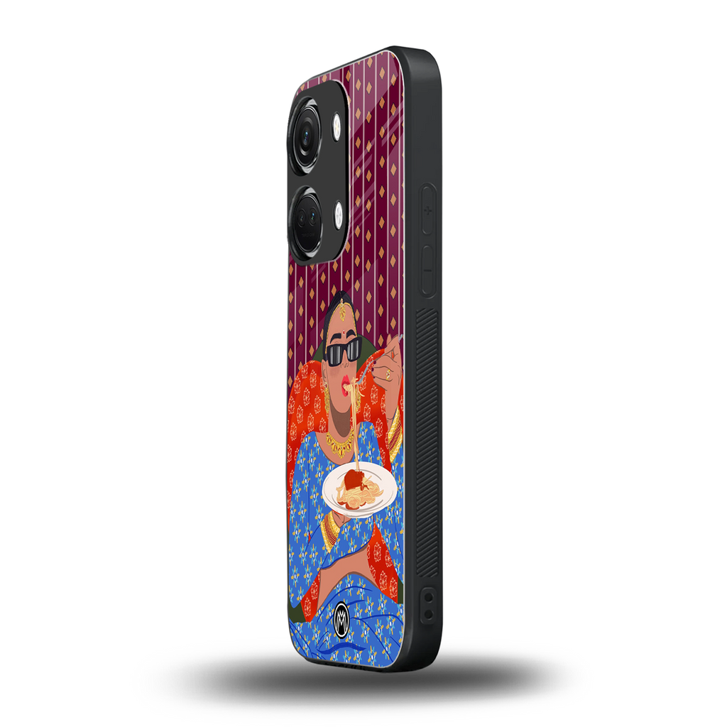 foodie queen back phone cover | glass case for oneplus nord 3