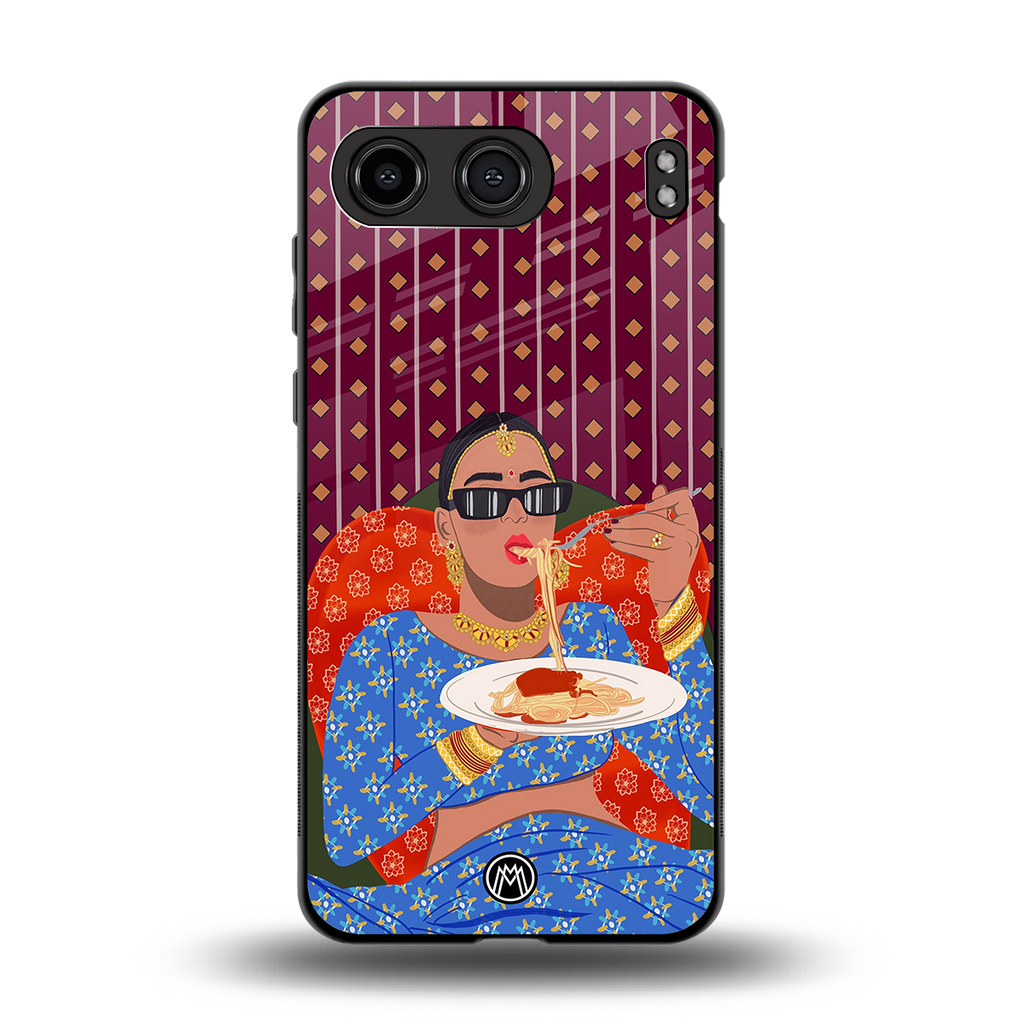 foodie queen back phone cover | glass case for oneplus nord 4