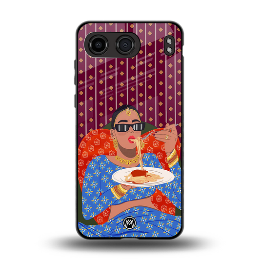 foodie queen back phone cover | glass case for oneplus nord 4