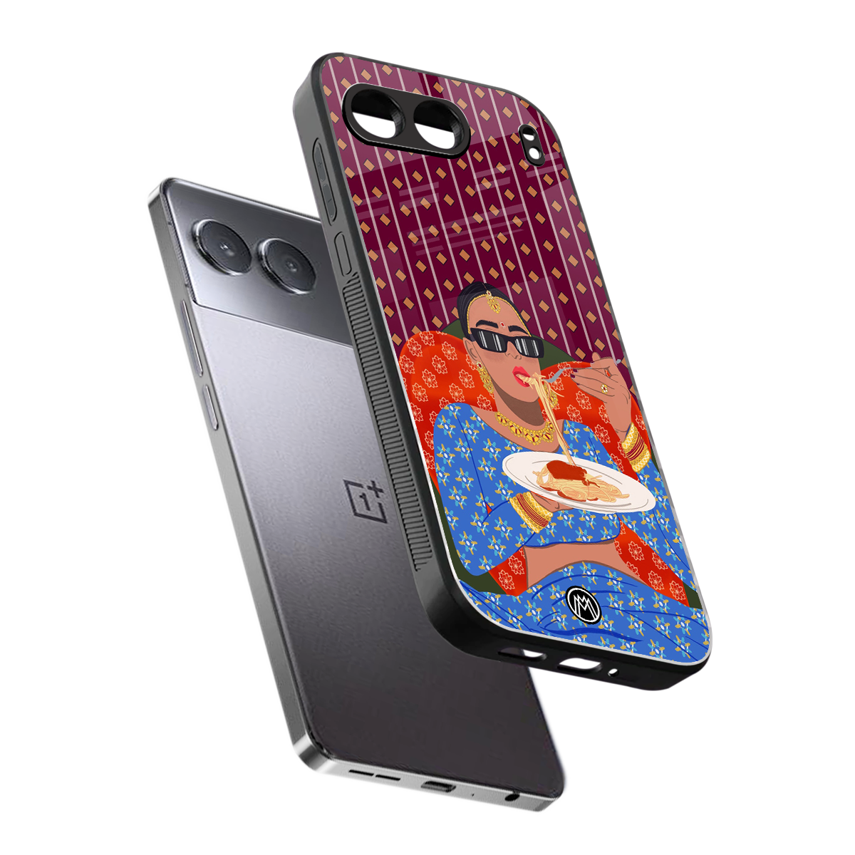 foodie queen back phone cover | glass case for oneplus nord 4